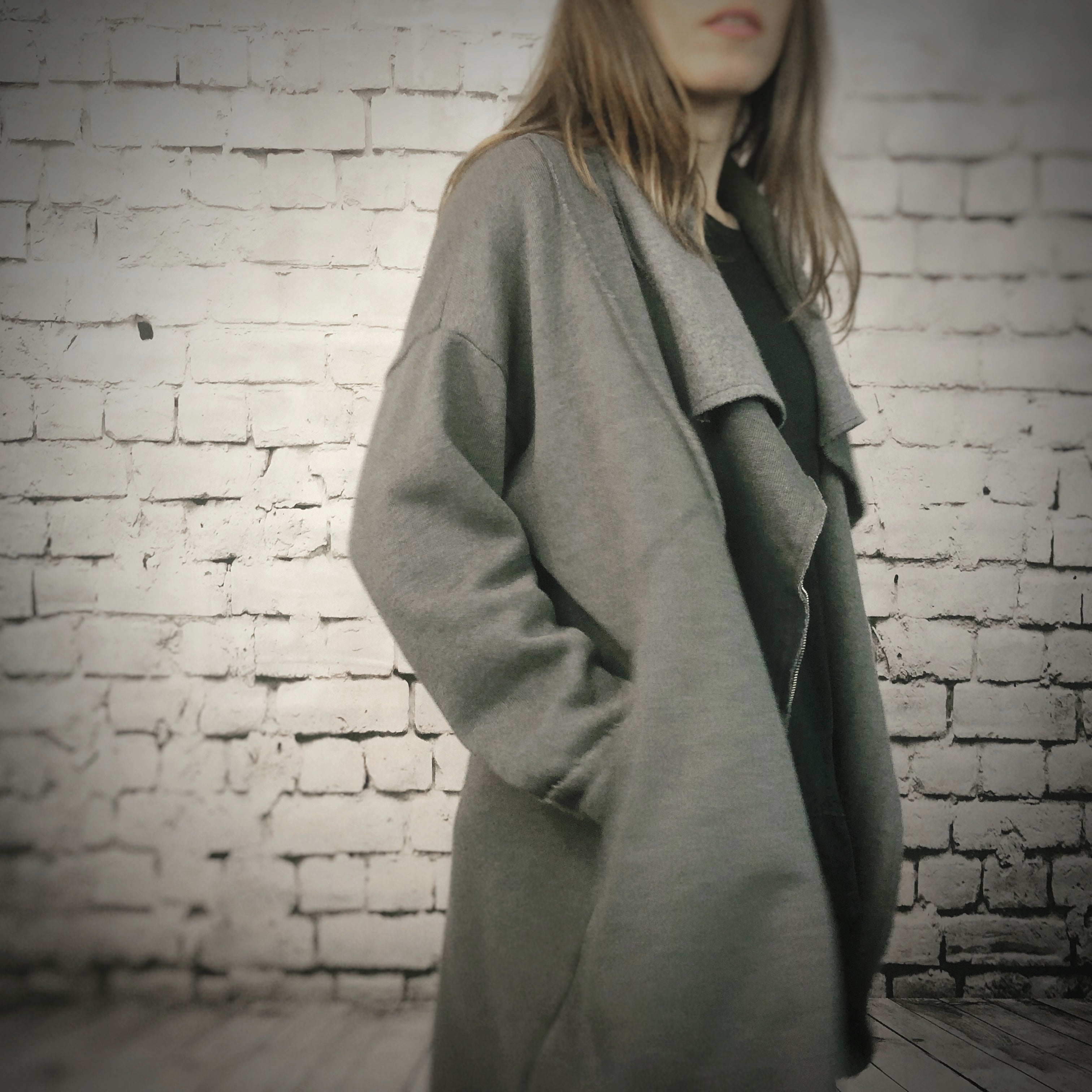 Asymmetrical Zip Sweat-Jacket