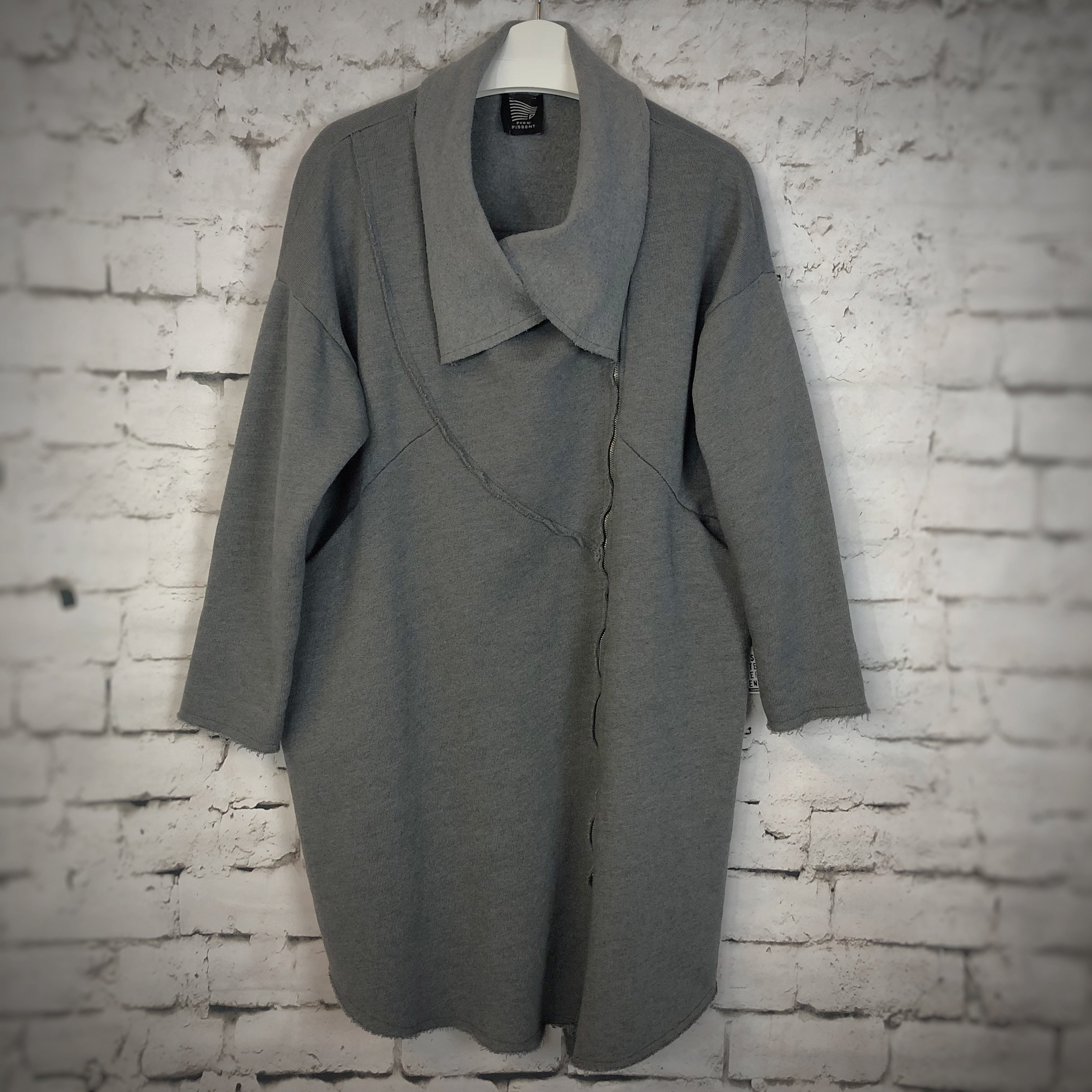 Asymmetrical Zip Sweat-Jacket