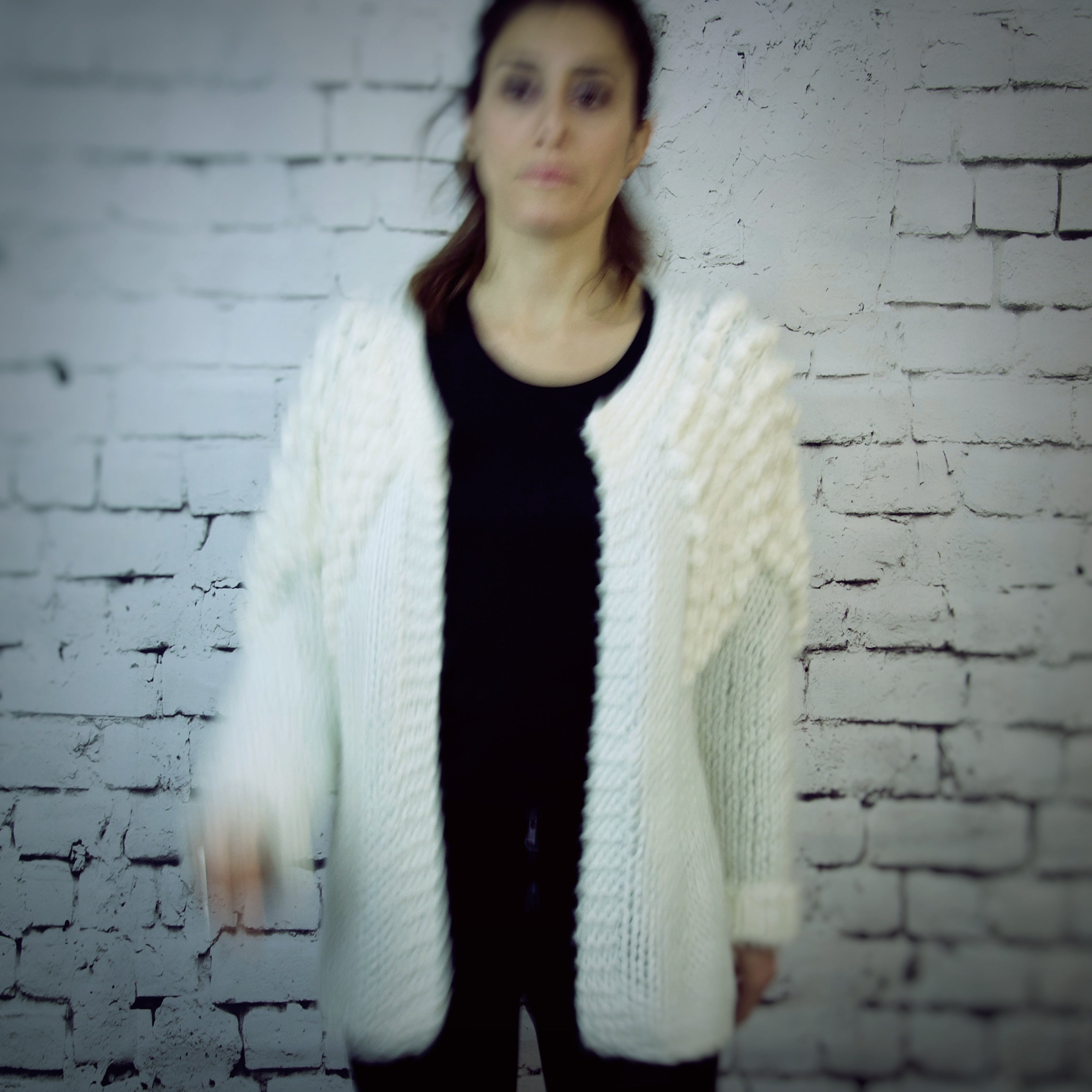 Handmade Pom Pom Cardigan