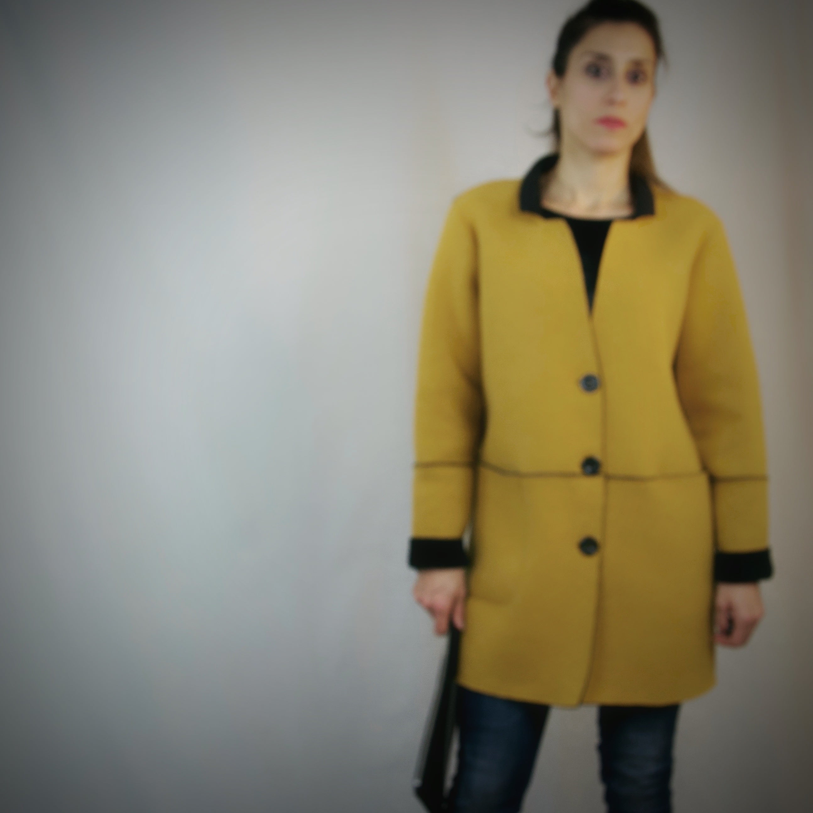 Fused Peacoat Jacket