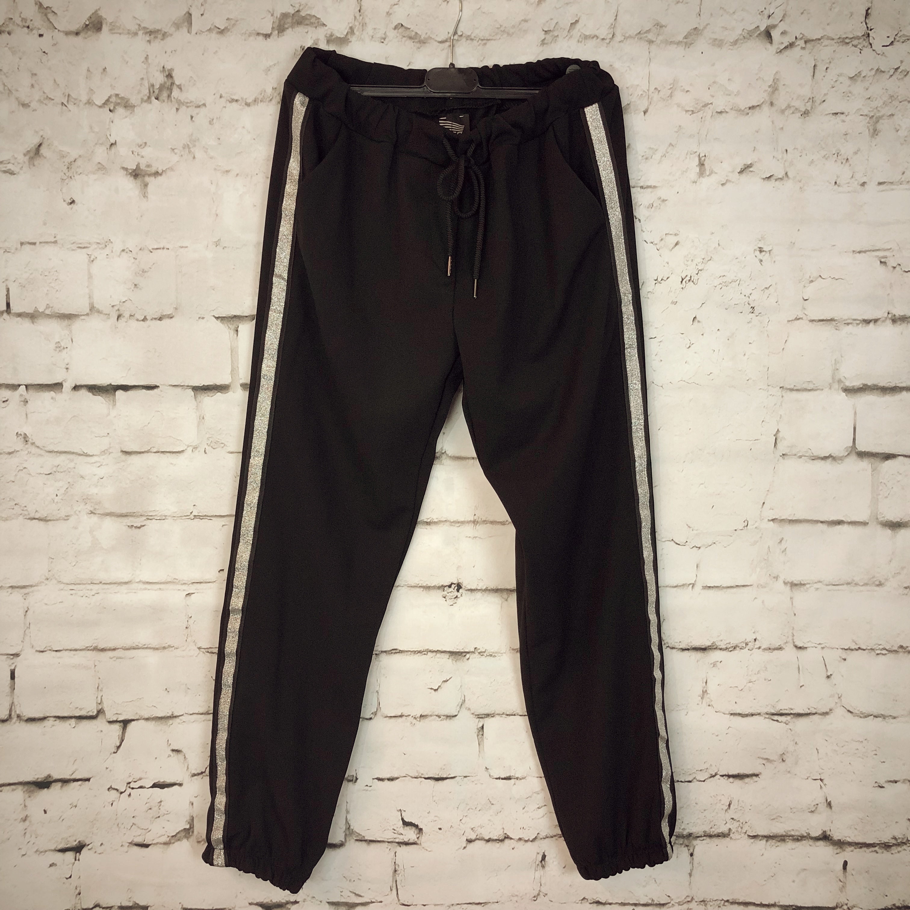 Silver Stripes Dressy Sweats