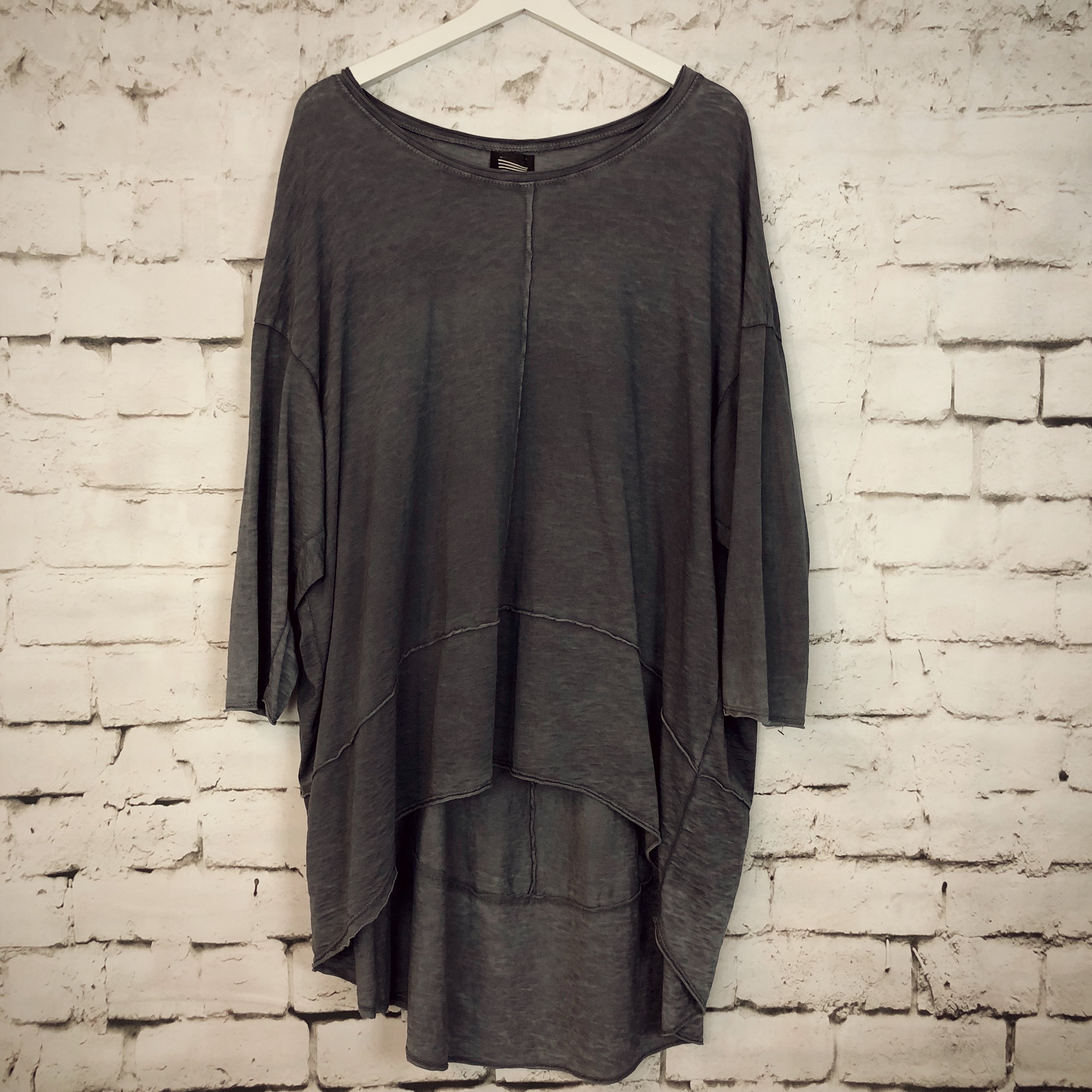 Cropped Front Vintage Tunic-Dress