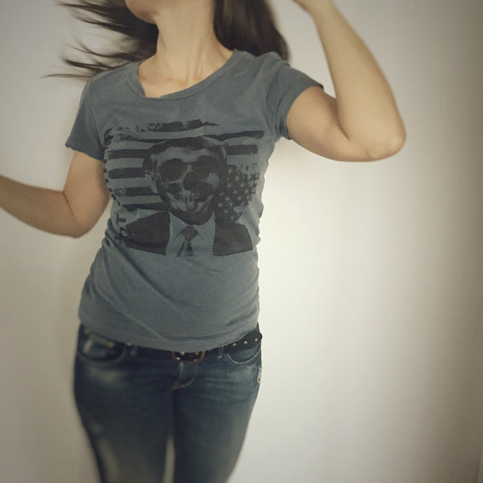 Not With Him - Skull Tee