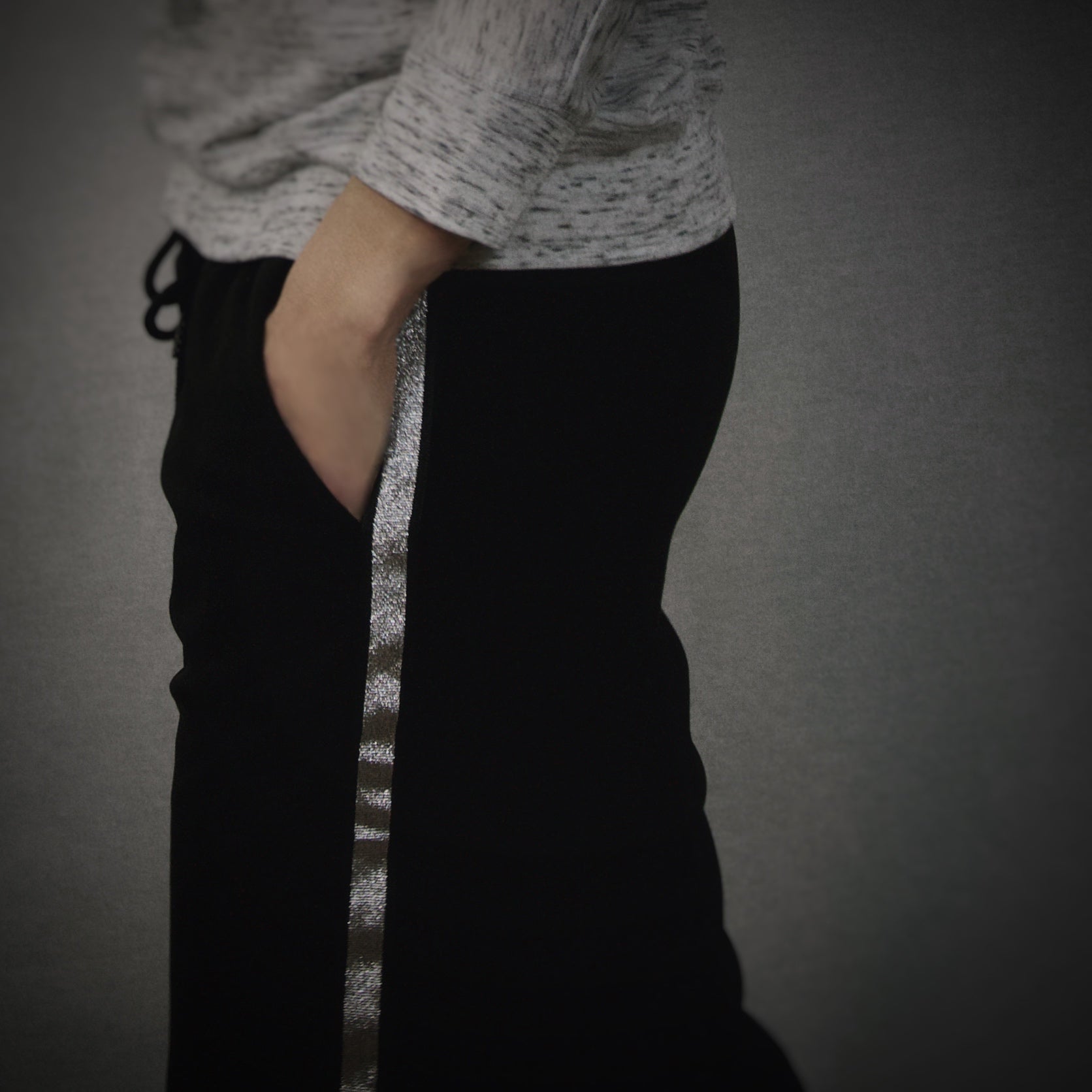Silver Stripes Dressy Sweats