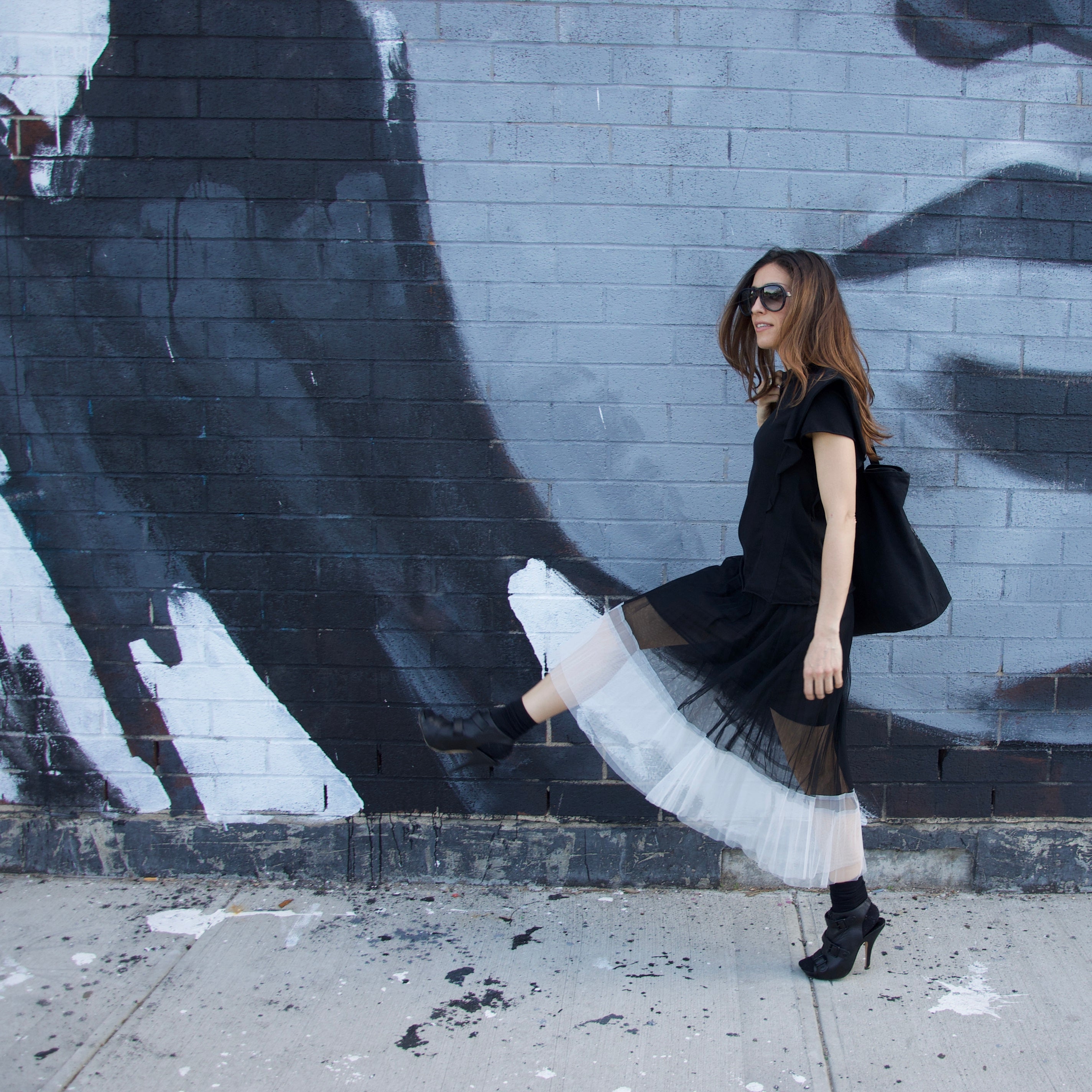 Sheer sales tulle skirt