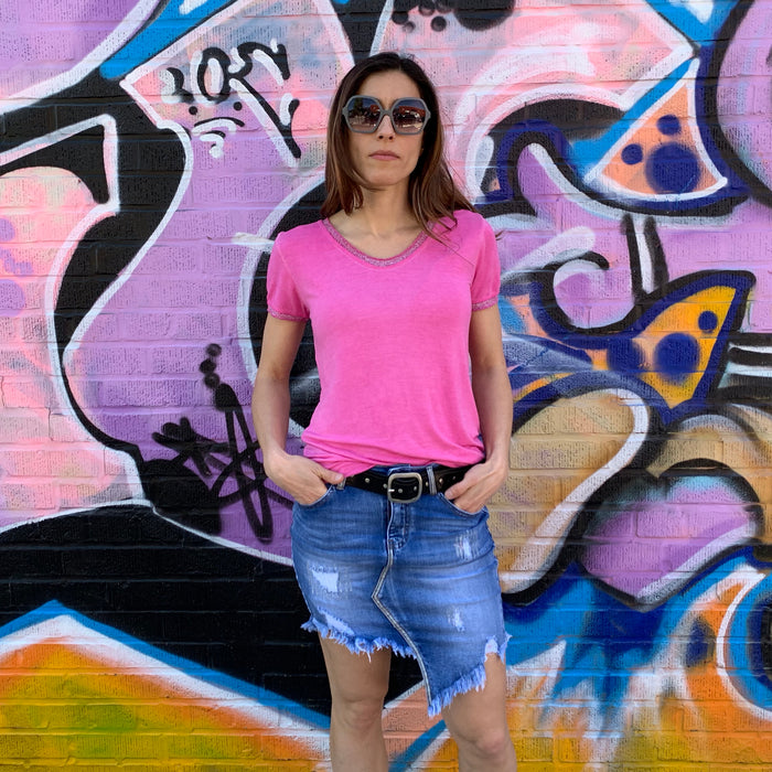 Metallic Edge Tee