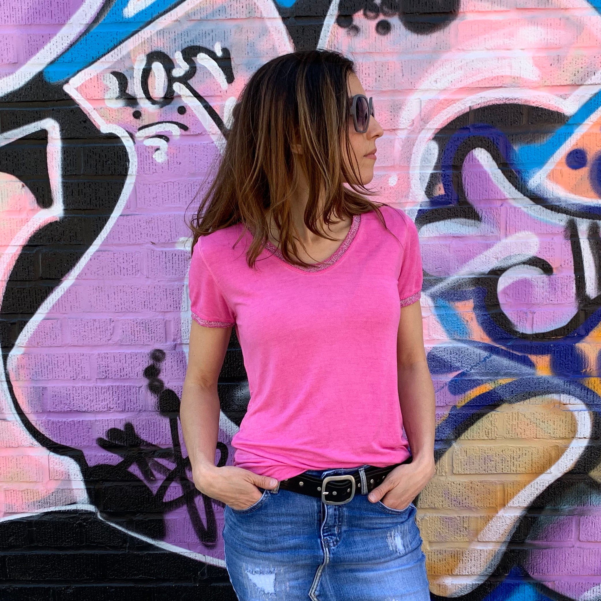 Metallic Edge Tee