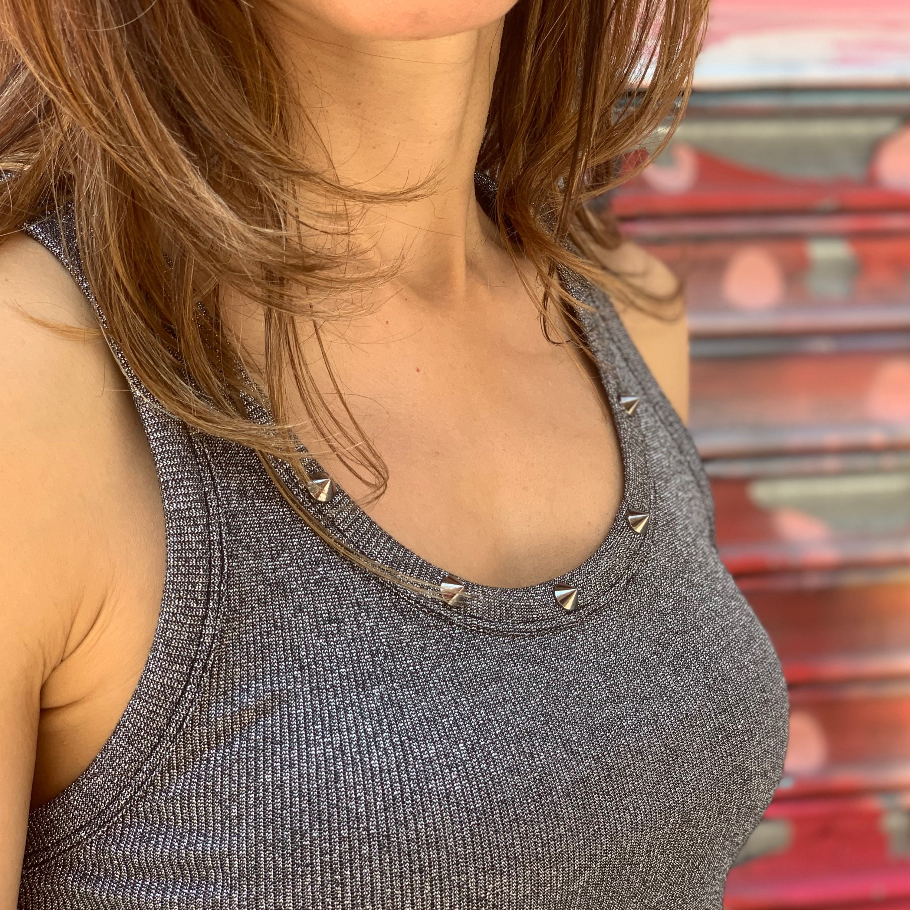 Metallic Studded Tank