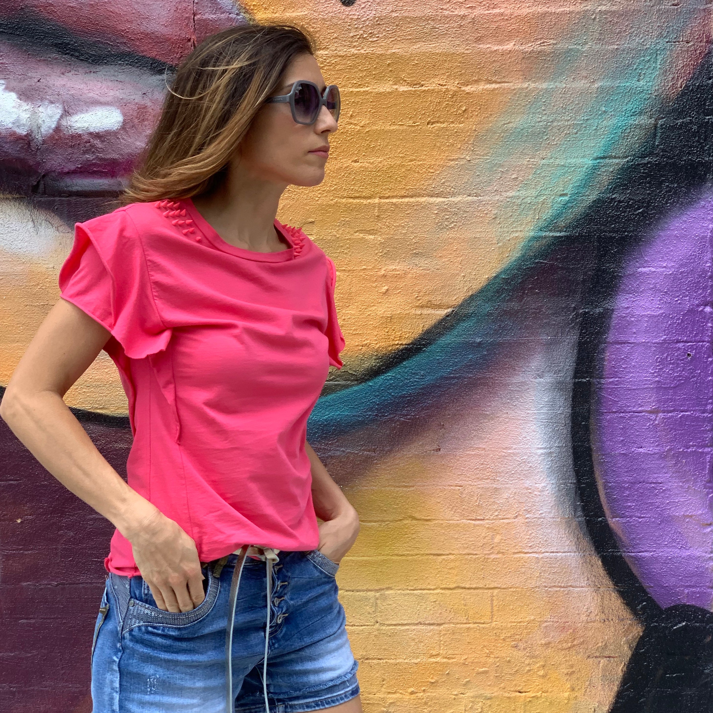 Spiky Rose Petal Top