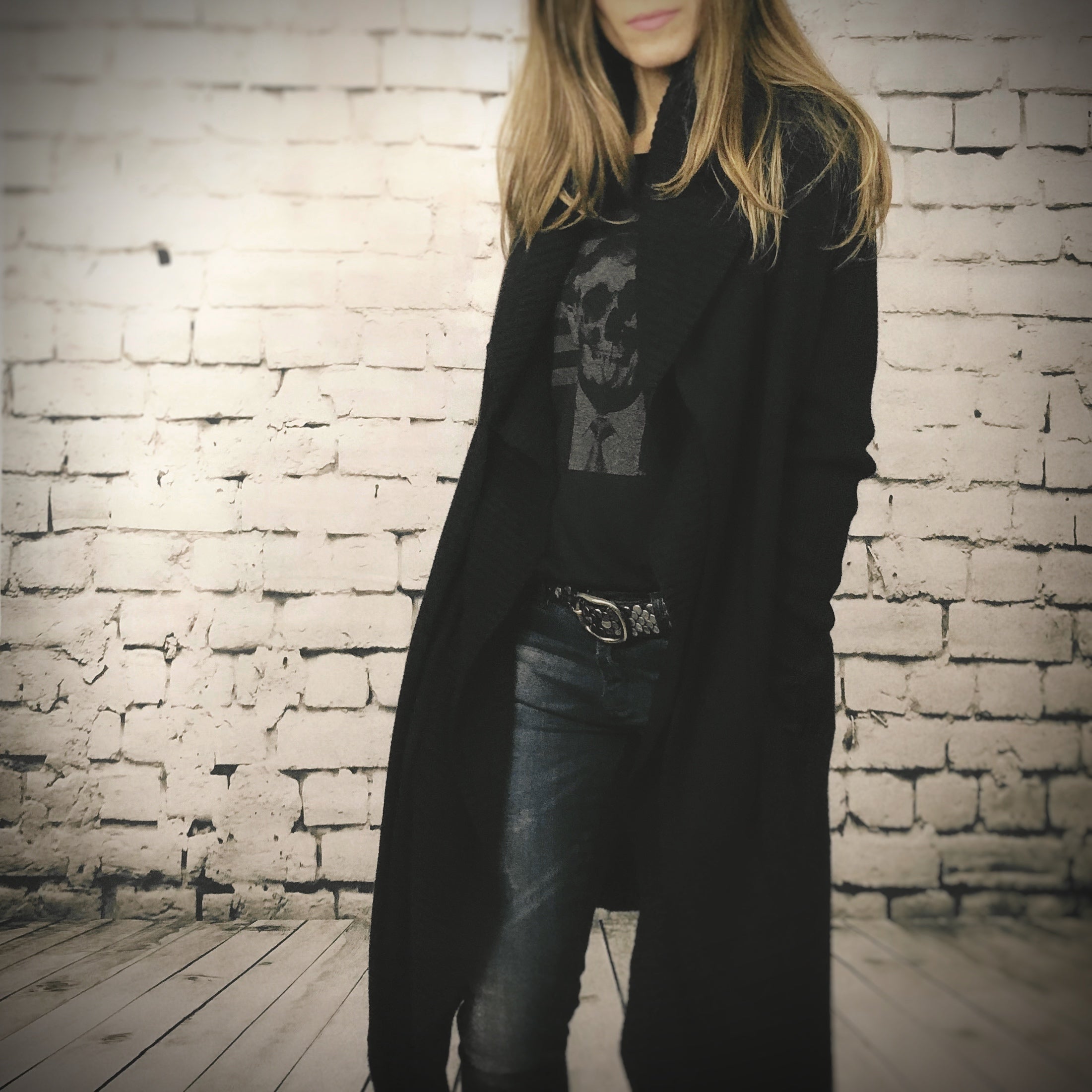 Long Draped Cardigan